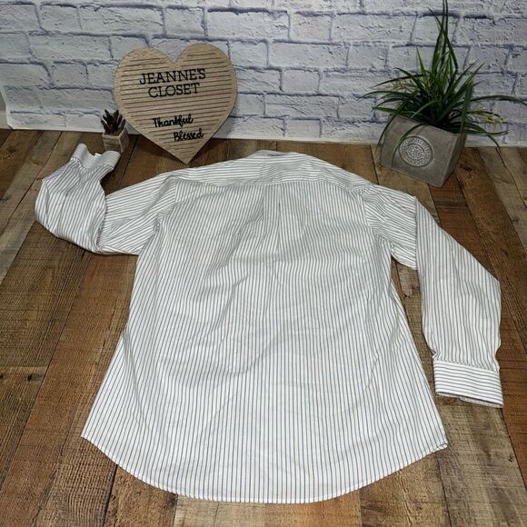 Texas Standard Men's Large Long Sleeve Striped Button Down Shirt - Picture 6 of 12